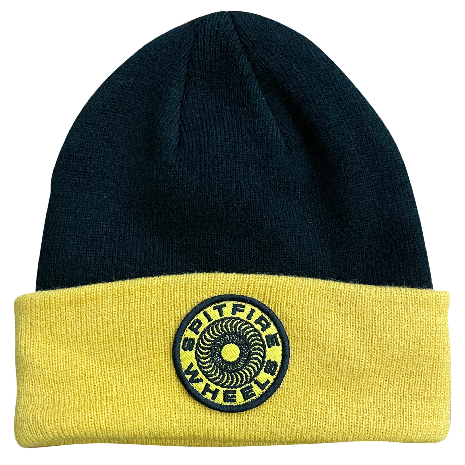 Spitfire Classic 87 Swirl Patch Beanie Black/Gold