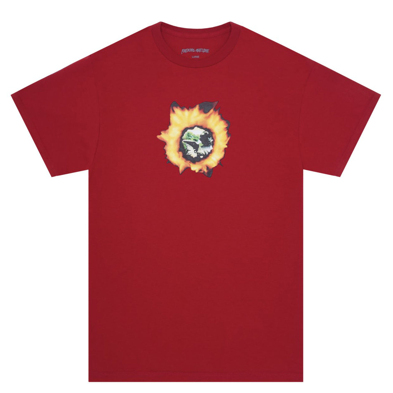 Fucking Awesome Angel Burn Tee Red