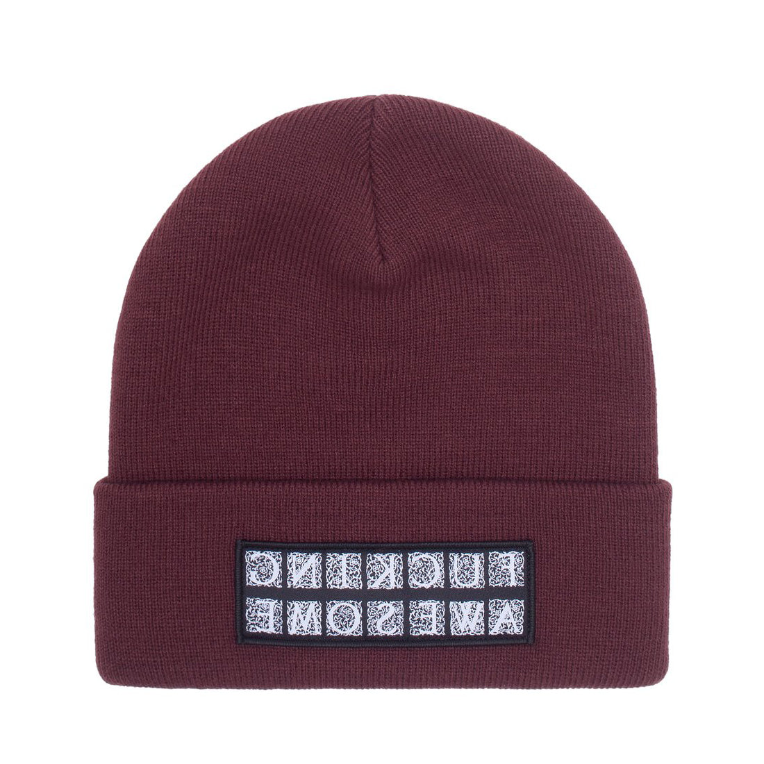 Fucking Awesome Hydra Cuff Beanie Maroon