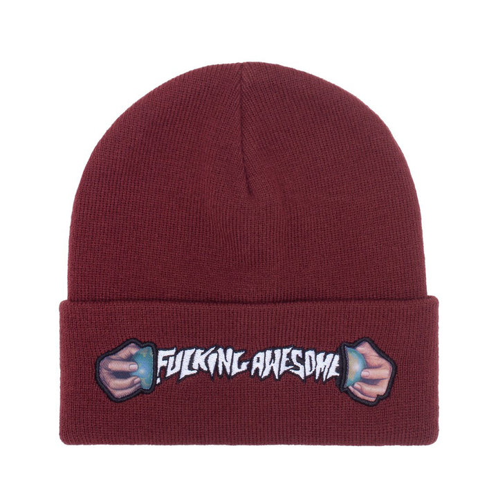 Fucking Awesome World Cup Cuff Beanie Maroon