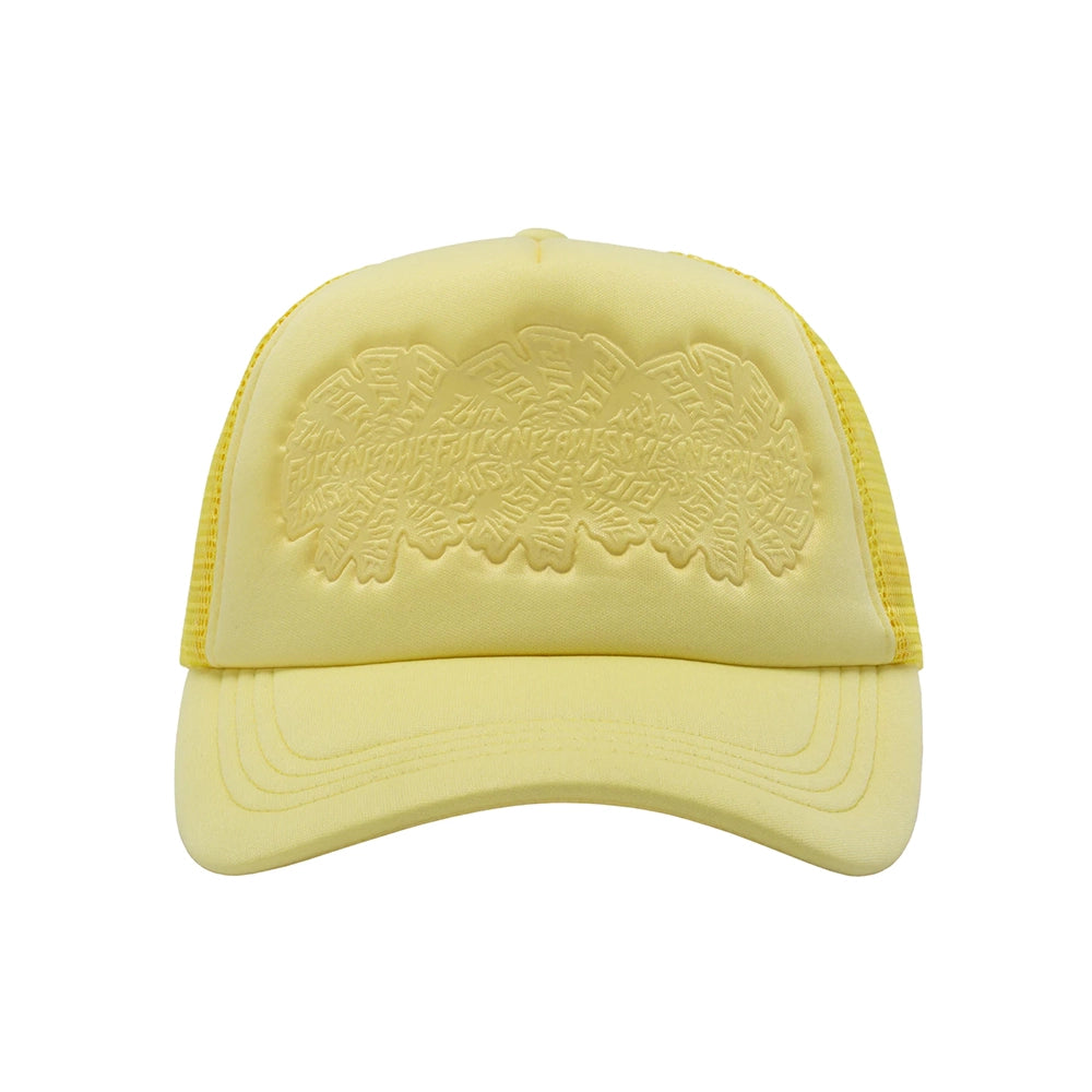 Fucking Awesome Three Spiral Strapback Hat Yellow