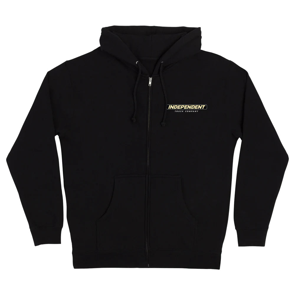 Independent Speed Snake Zip Hooded Sweatshirt Black