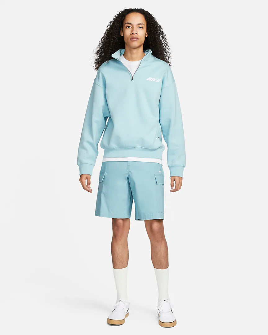 Nike SB 1/2-Zip Fleece Skate Pullover Ocean Bliss