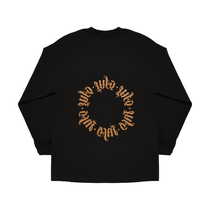 Glue Casting Circles Long Sleeve Tee Black