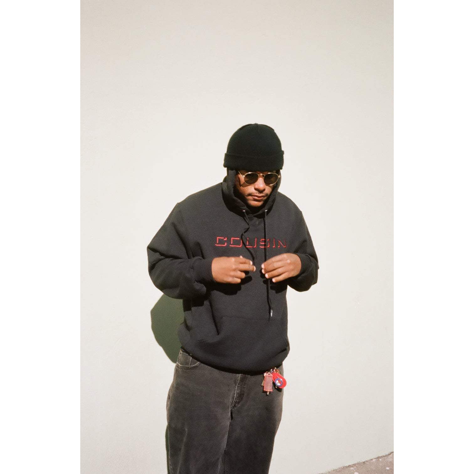 Cousin Records CR Hoodie Black