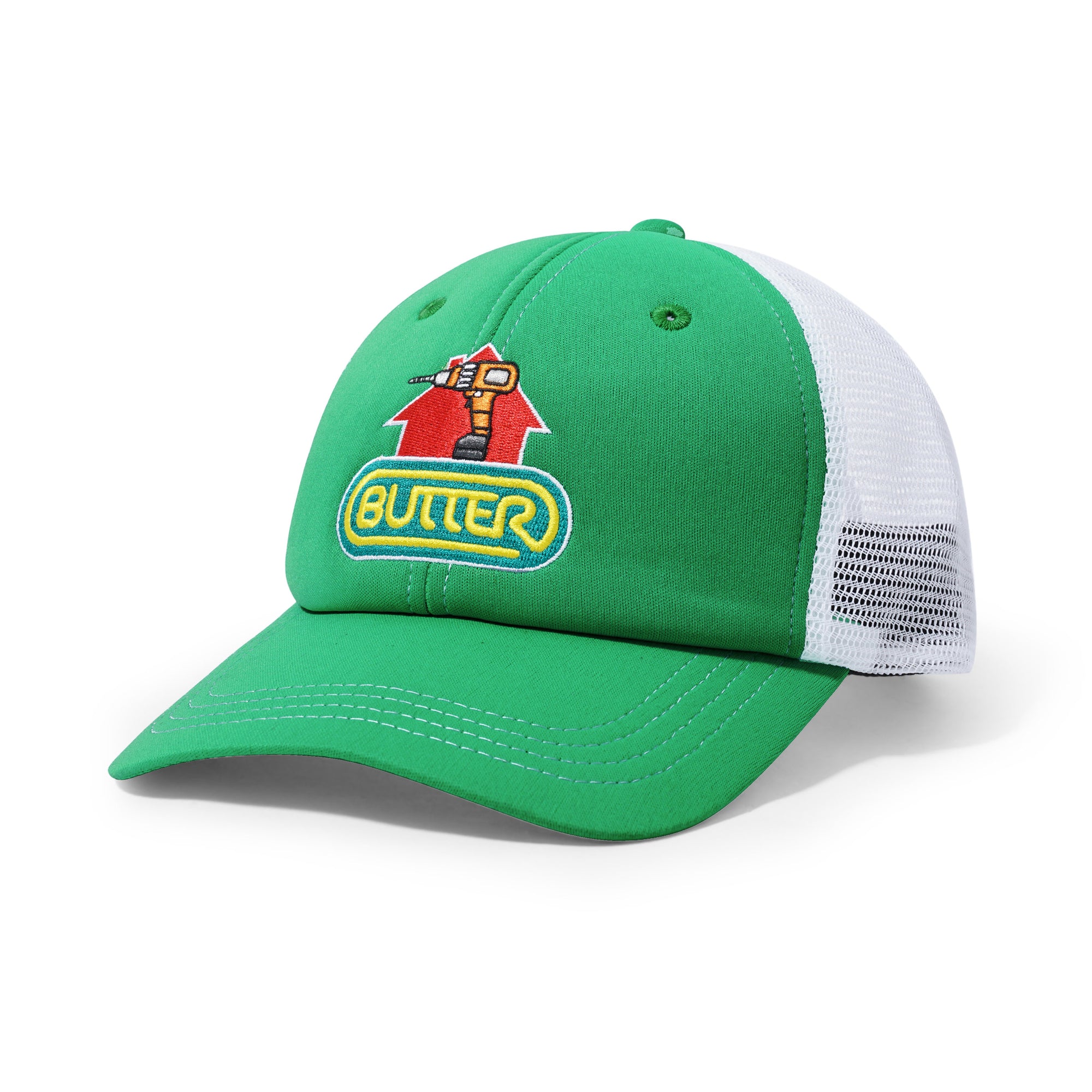 Butter Goods Drill Trucker Cap Kelly Green