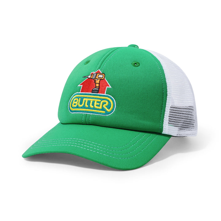 Butter Goods Drill Trucker Cap Kelly Green