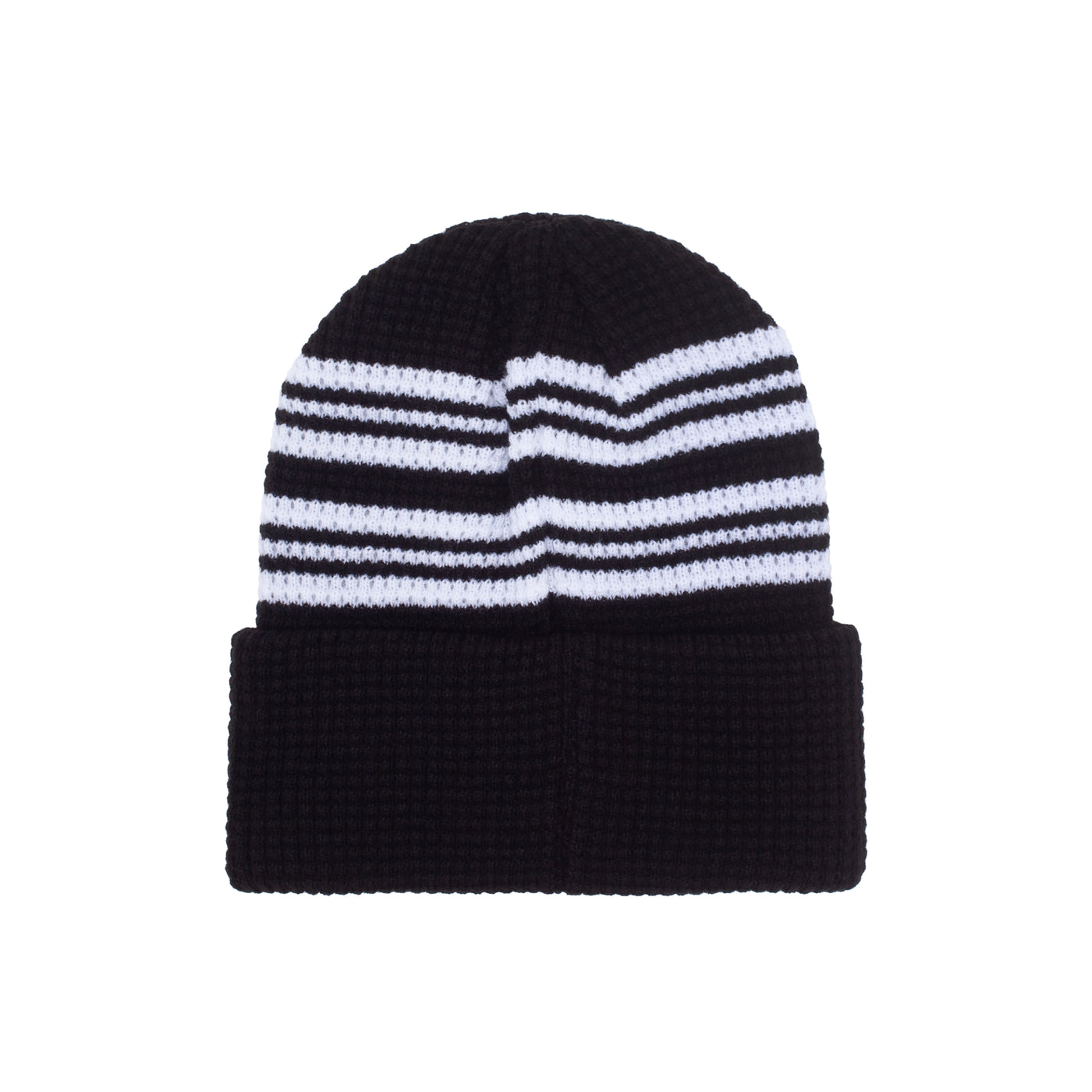 Fucking Awesome Cursive Waffle Cuff Beanie Black