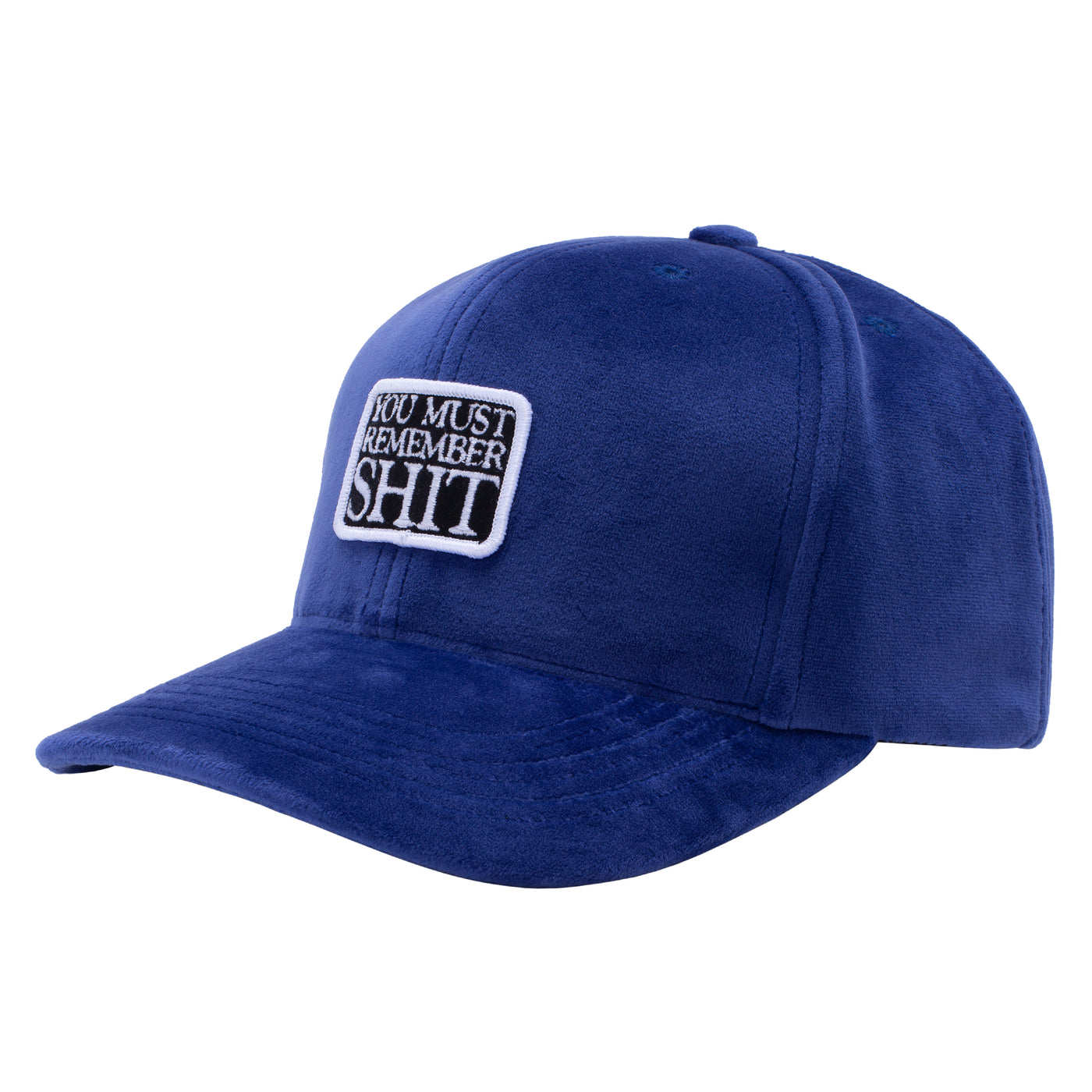 Fucking Awesome Remember Shit Velvet Snapback Blue
