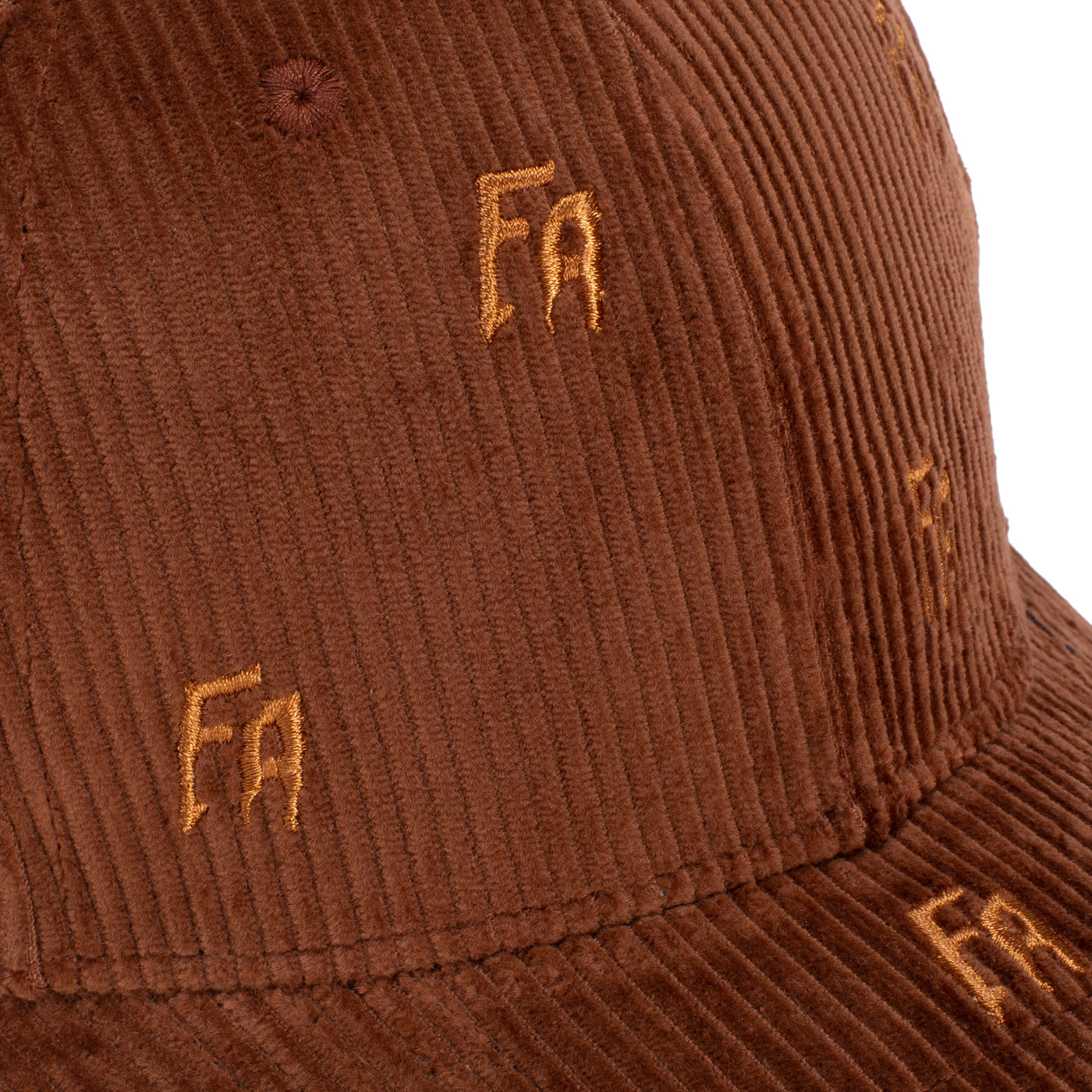 Fucking Awesome Scattered FA Corduroy Strapback Brown