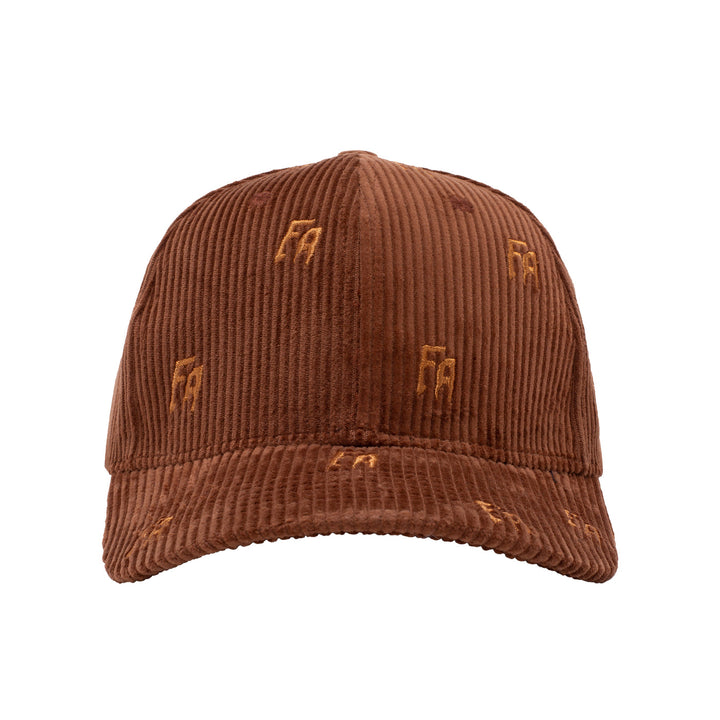 Fucking Awesome Scattered FA Corduroy Strapback Brown