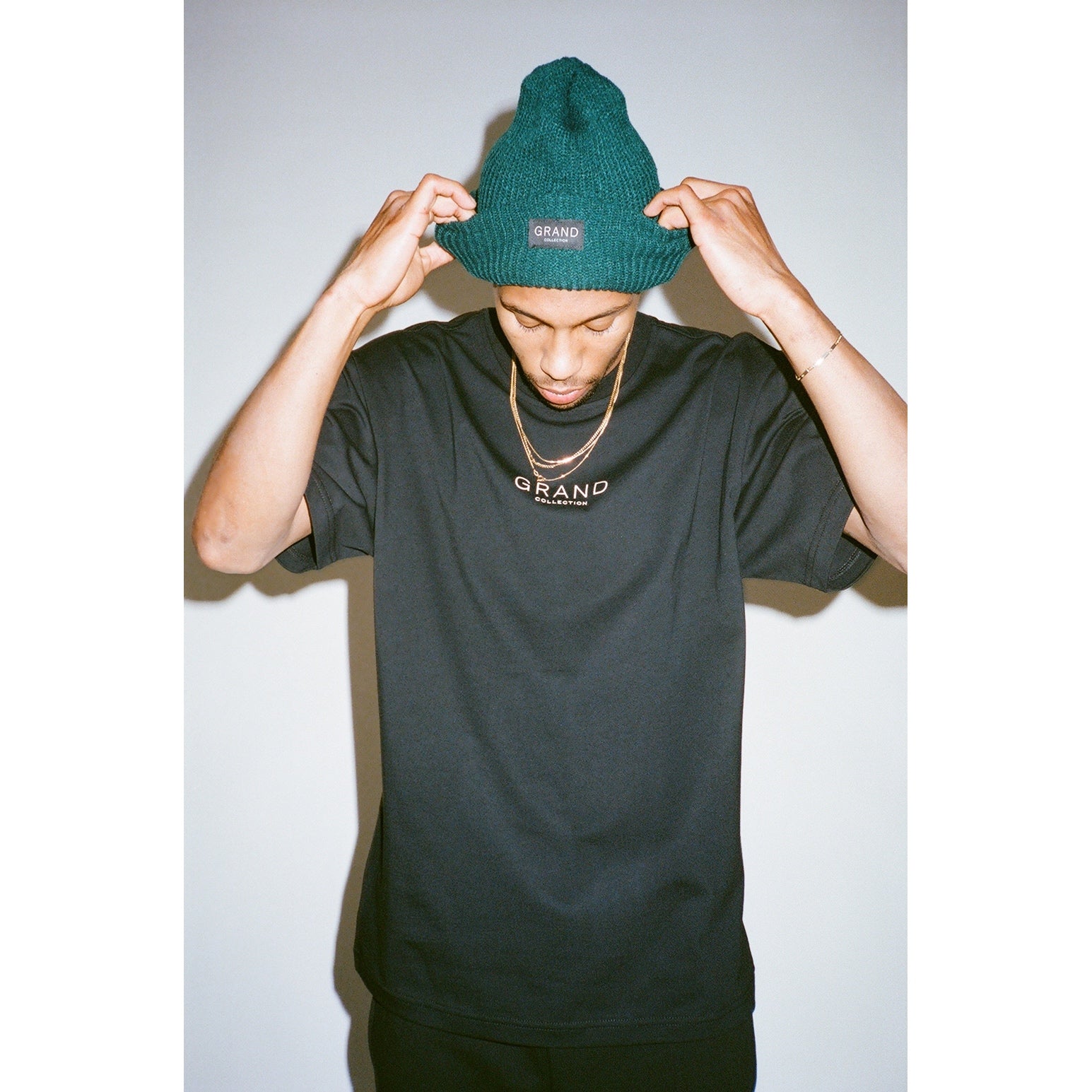 Grand Collection Tag  Beanie Forest Green