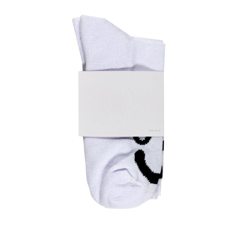 Polar Skate Co. Happy Sad Socks White