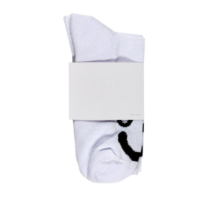 Polar Skate Co. Happy Sad Socks White