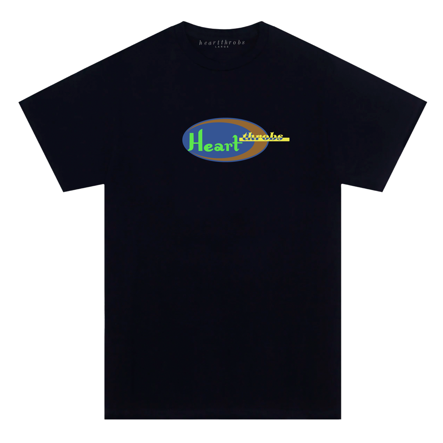 Heartthrobs Oval Star Tee Black