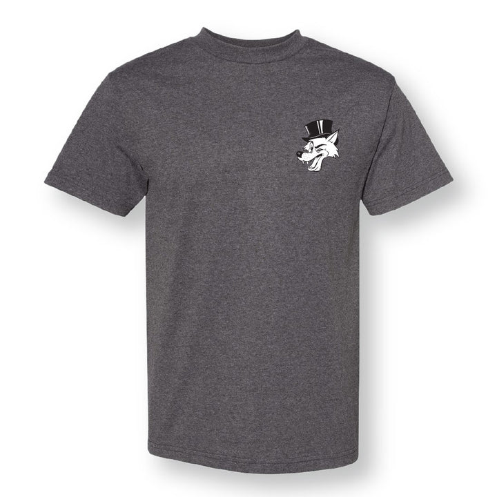 Hopps Wolf Tee Charcoal Heather