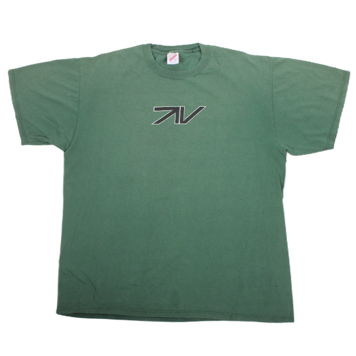 Overripe TV Television Skateboards Tee Shirt Green XL (1991)