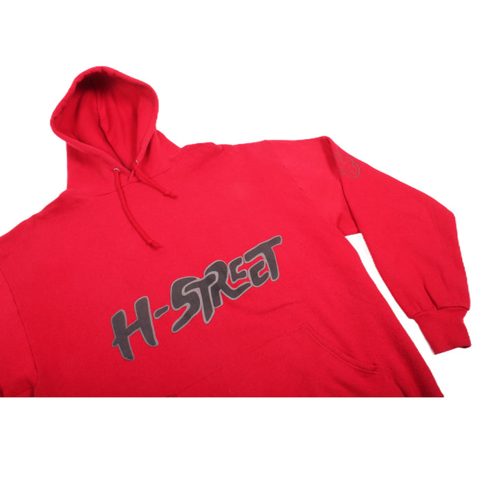 Overripe H-Street Hooded Sweatshirt Red Snug XL (1990)