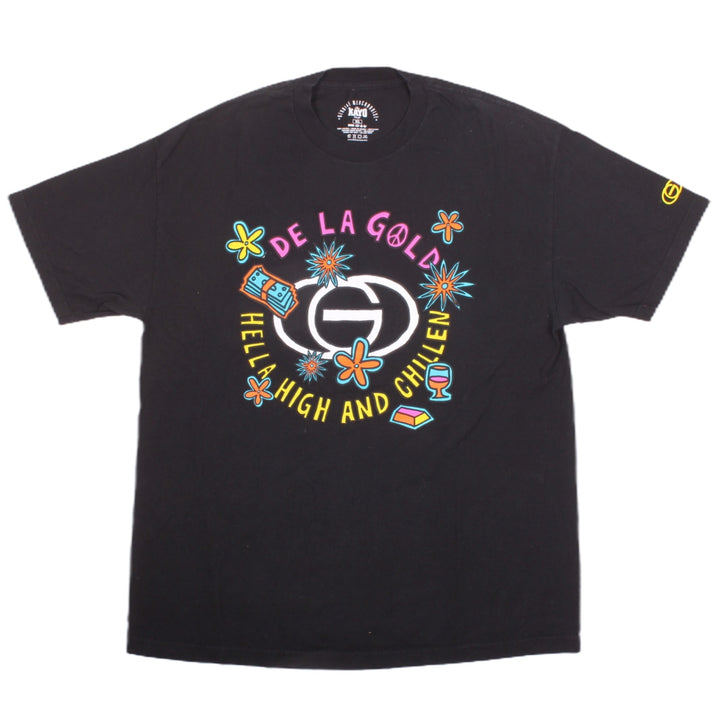 Overripe Gold Wheels Tee De La Gold XL Black (2009)