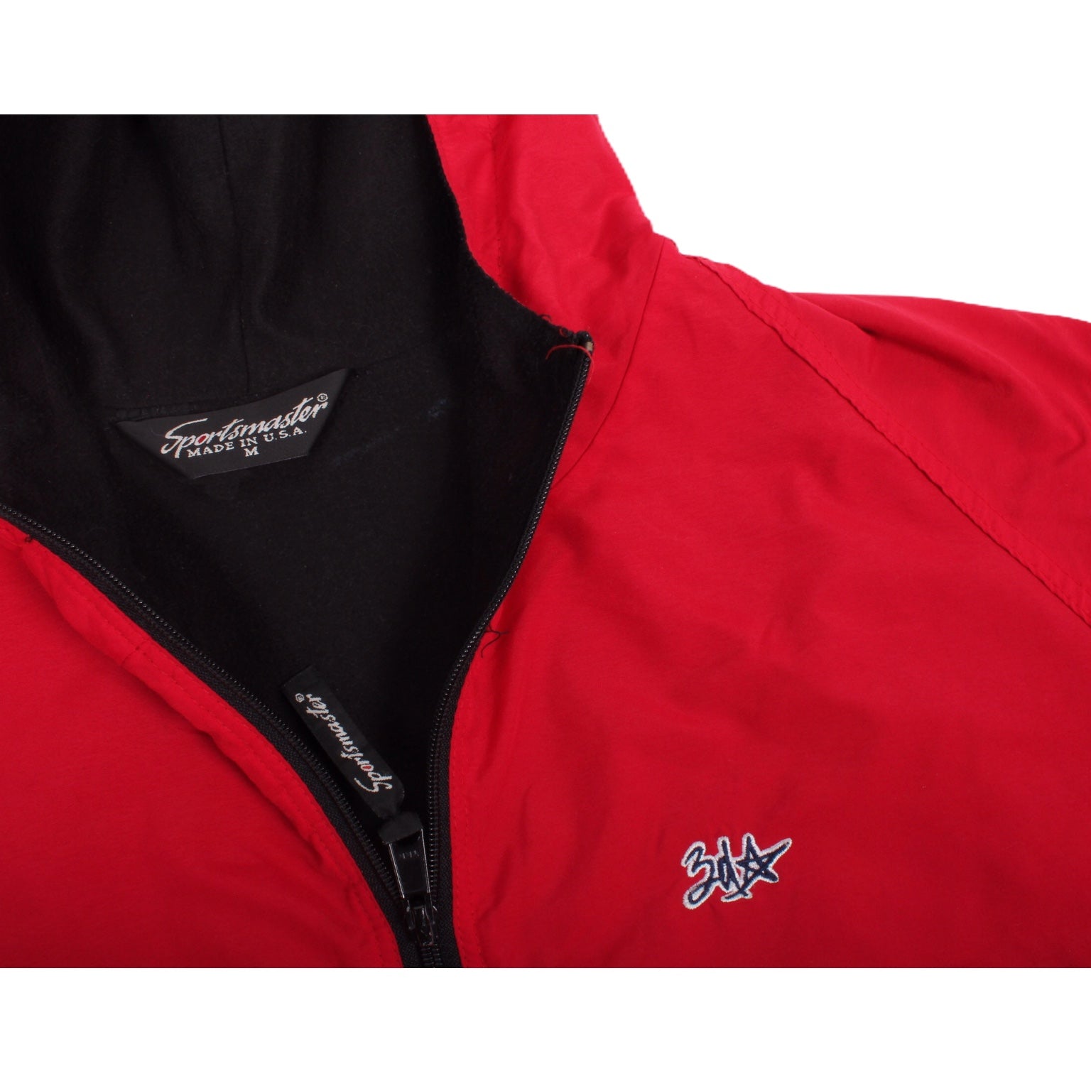 Overripe 3D Innovations Fleece Lined Windbreaker Red Baggy Medium