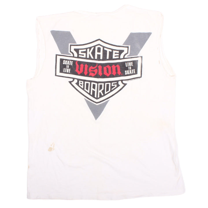 Overripe Vision Modified Tee Moto White (1988)