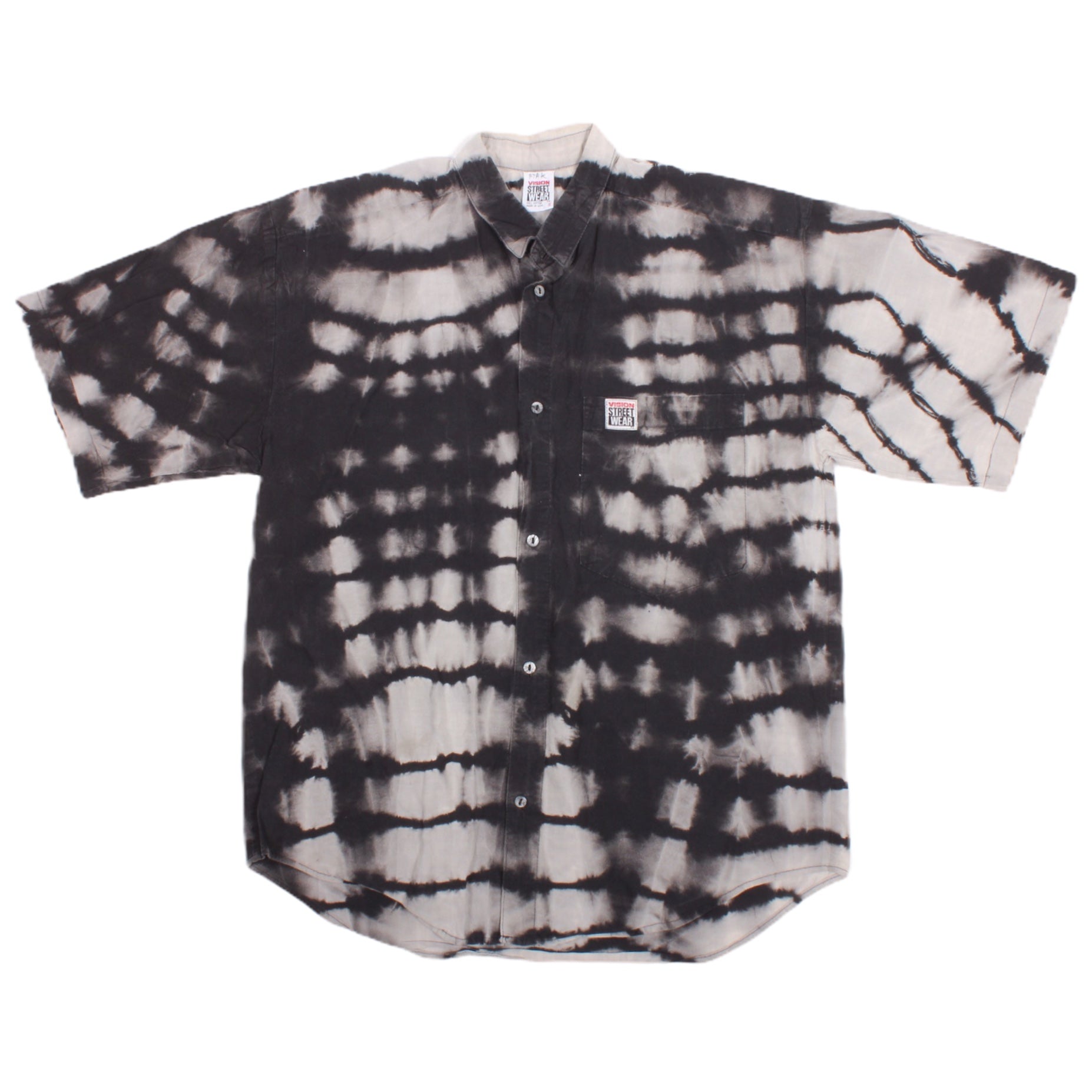 Overripe Vision Street Wear Button Up Black Acid Small (1990)