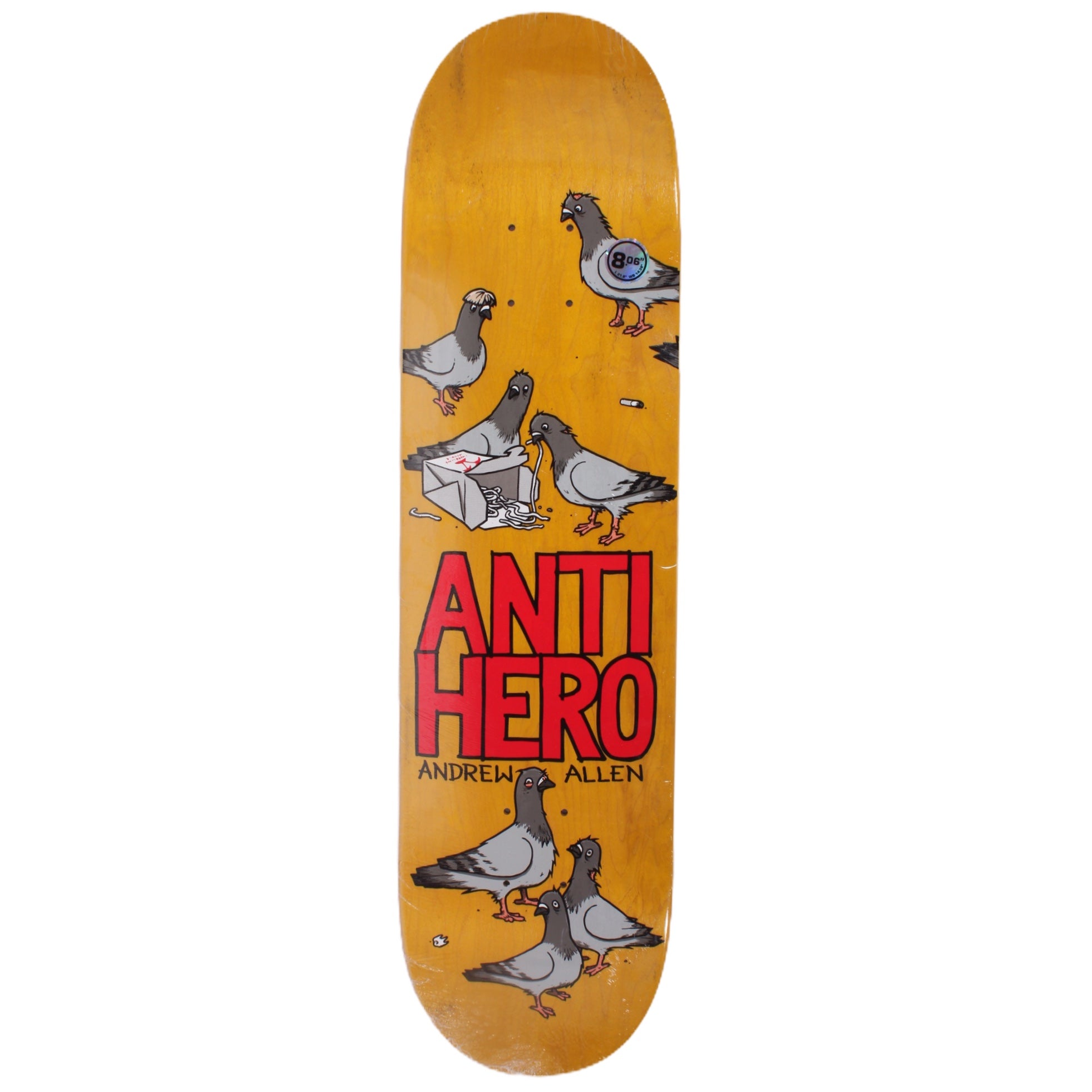 Overripe Anti Hero Set of 3 Decks Flock of Pigeons 2015s Allen 8.06&quot; Gerwer 8.25&quot; Pfanner 8.5&quot;