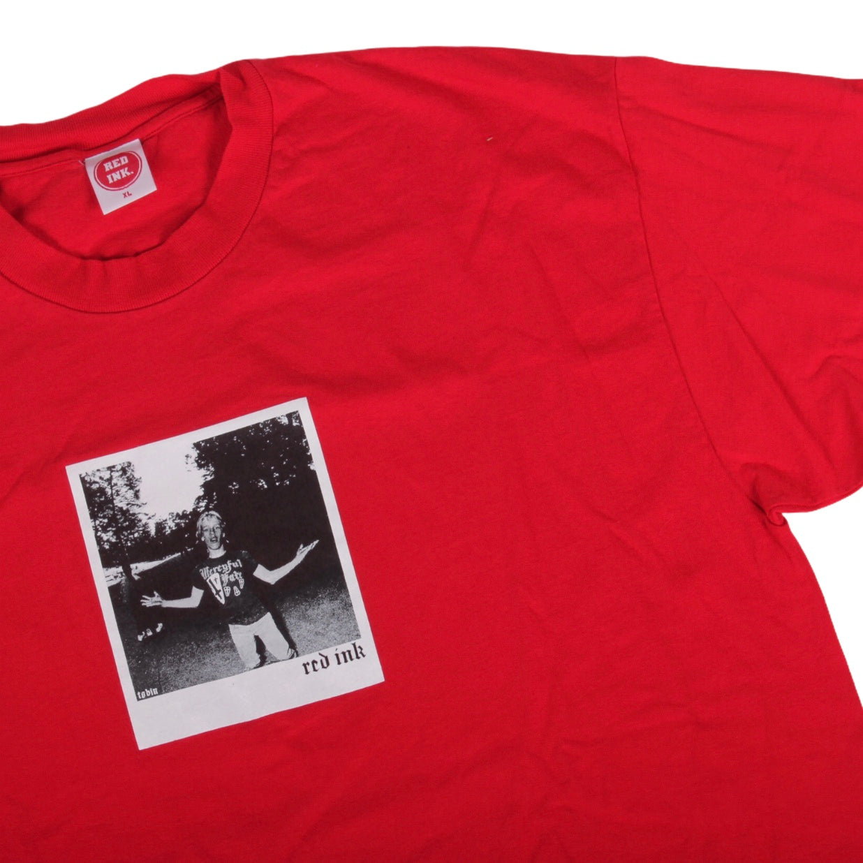 Overripe Red Ink Tobin Yelland Polaroid Tee Red XL