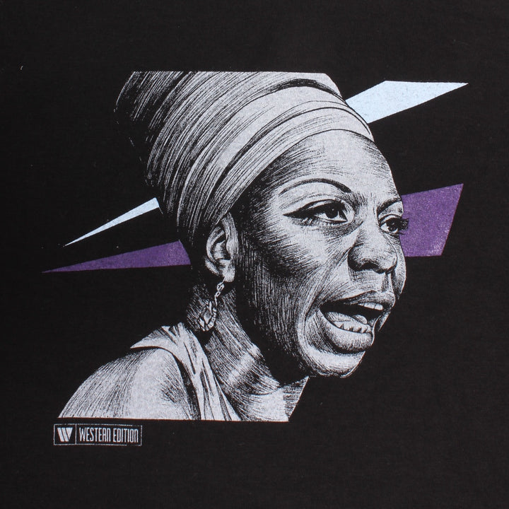 Overripe Western Edition Tee Nina Simone Ian Johnson Black Large NOS (2007)