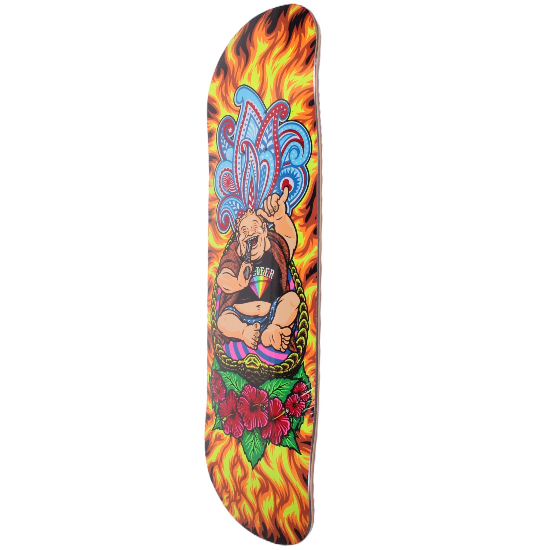 Overripe Paisley Skates Sean Cliver Hang Loose Buddha Deck 8.375"