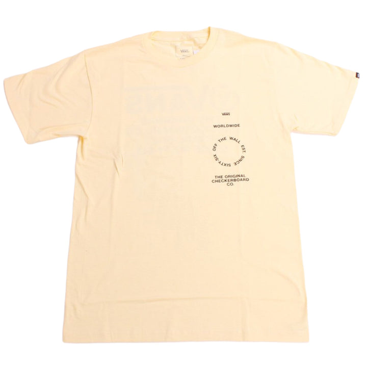 Vans Tee Distortion Type Double Cream