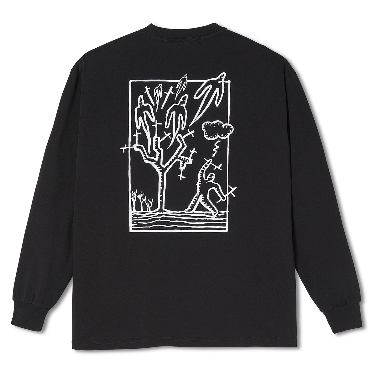 Polar Skate Co. Heaven Longsleeve Tee Black