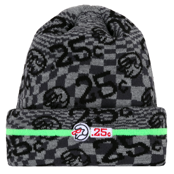 Quartersnacks X Classic Grip Cuff Beanie Black