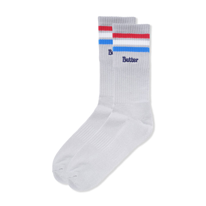 Butter Goods Stripe Socks Grey