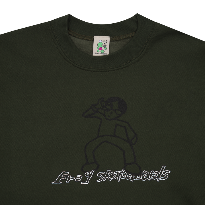Frog Skateboards Unlocked Crewneck Green