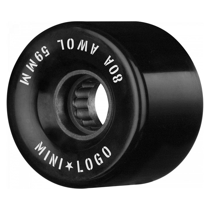 Mini Logo Wheels AWOL Black 80A 59mm