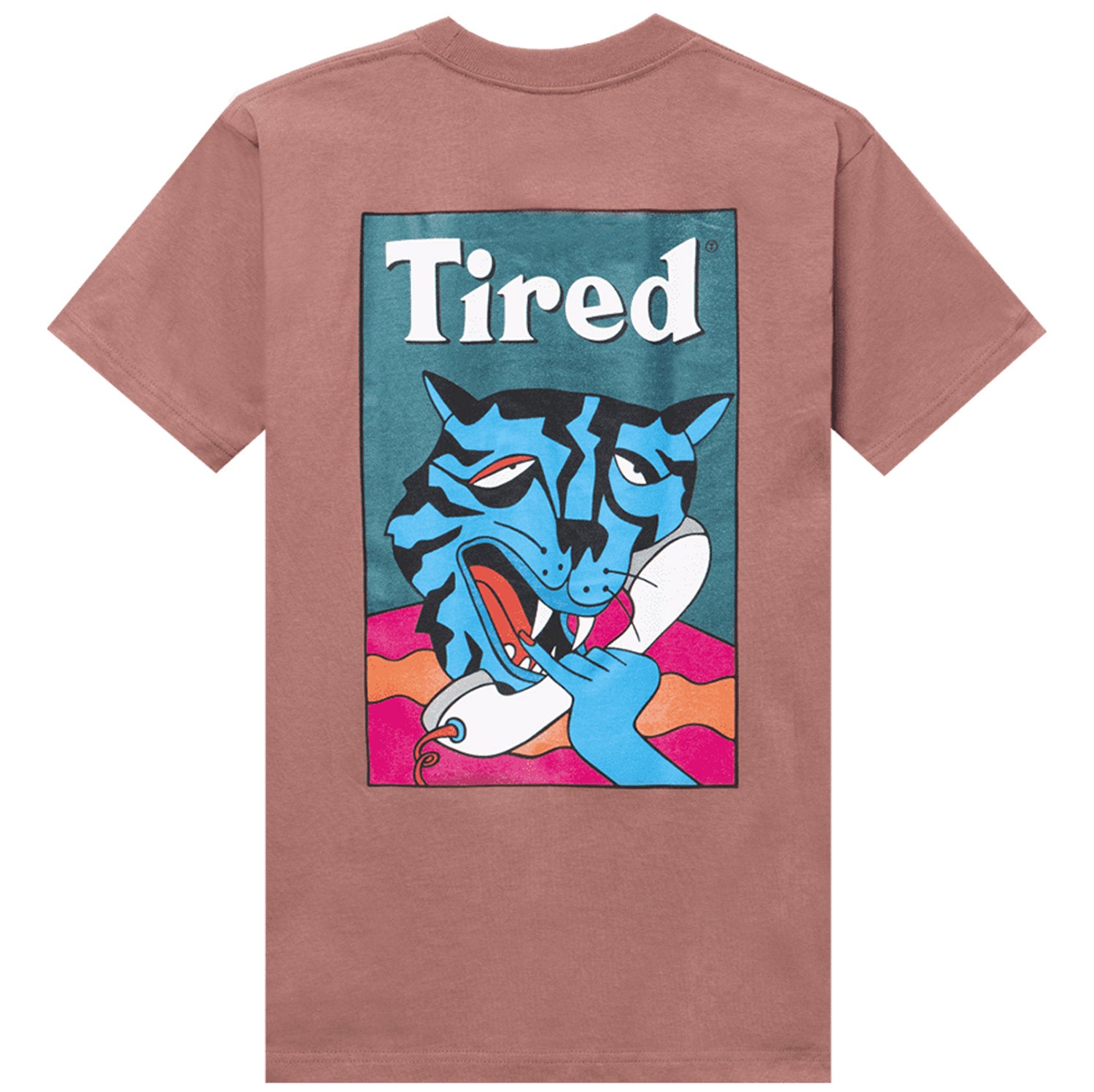 Tired Cat Call SS Tee Brick