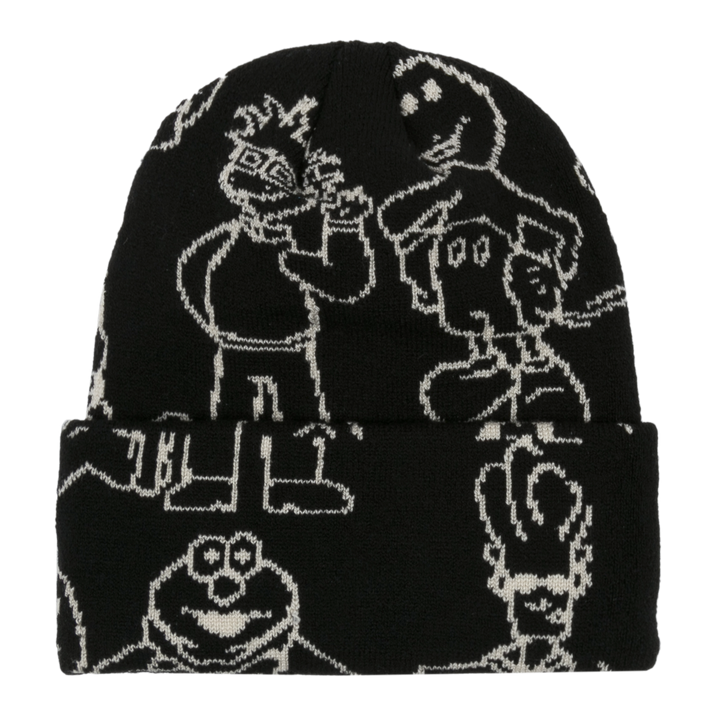 Classic Grip Confused Character Beanie Black/Grey