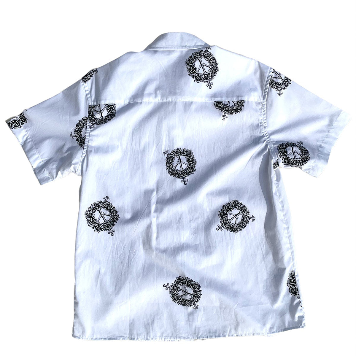 Sexhippies Rose Bone SS Button Up White