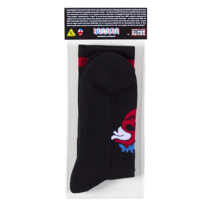 Strangelove Cinelogo Stripe Sock Black