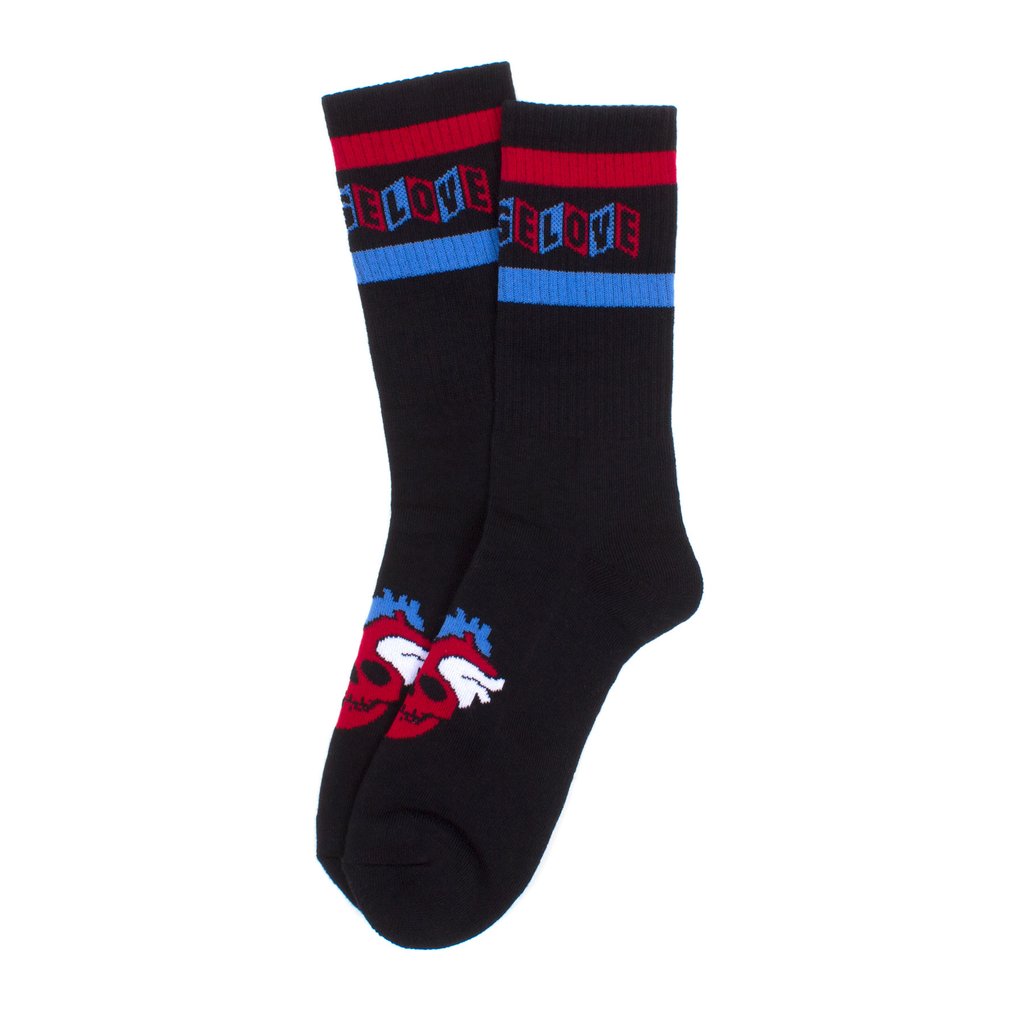 Strangelove Cinelogo Stripe Sock Black